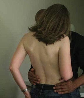 Not sexually explicit, but clearly expresses the nature of their relationship without discussion being needed.